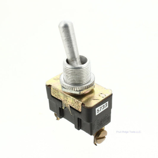 Leviton 5733 SPDT 11/16" Bat Toggle AC Switch ON-ON 3/4HP 15A-125V 10A-250V Bulk