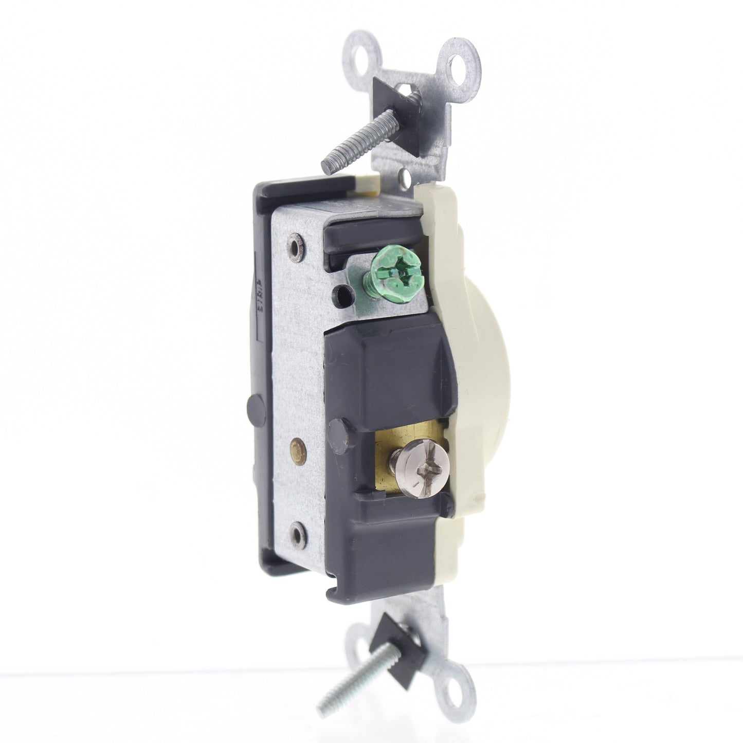 Leviton Almond Scratched Single Outlet Receptacle 5-20R 20A 125V Bulk 5801-A