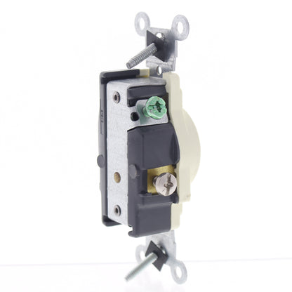 Leviton Almond Scratched Single Outlet Receptacle 5-20R 20A 125V Bulk 5801-A