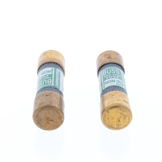 Leviton 58030 One Time Cartridge Fuses 30 Amps up to 250VAC 2-Pack Standard