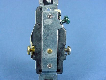 Leviton Ivory Commercial Single Outlet Receptacle 5-20R 20A 125V Bulk 5801-I