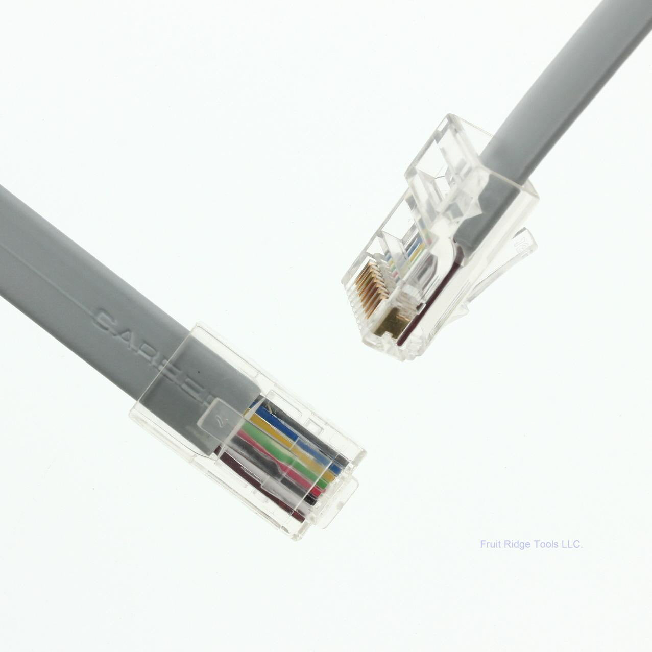Leviton 58872-89 Gray 8-Position RJ45 Jack Modular 8" Line Cord Patch Cord 6pcs