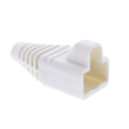 Leviton 59042-W White RJ45 1" PVC Strain Relief Boot for Cat5e Cat6 Cable Jacks
