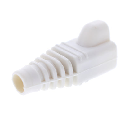 Leviton 59042-W White RJ45 1" PVC Strain Relief Boot for Cat5e Cat6 Cable Jacks