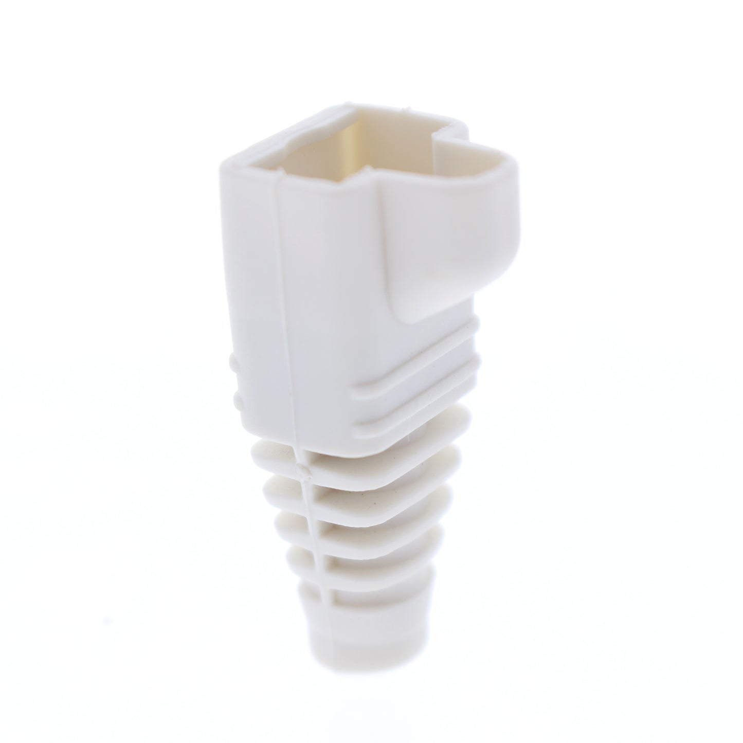 Leviton 59042-W White RJ45 1" PVC Strain Relief Boot for Cat5e Cat6 Cable Jacks