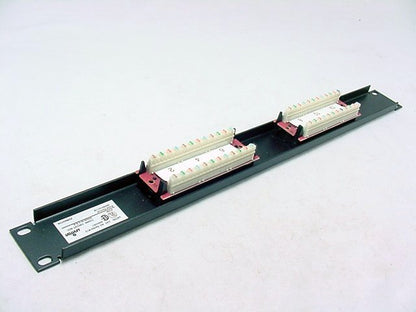 Leviton Power Sum Infotap 12-Port Cat 5 T568B Patch Panel Rack Mount 59484-B12