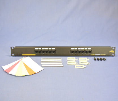 Leviton 19" Cat 5 12-Port Type T568A Wiring Patch Panel Rack Mount 59485-A12