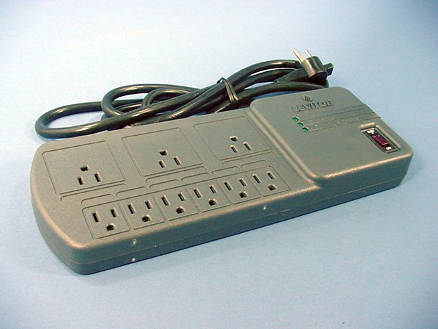 Leviton Gray MODULAR Surge Protector Power Strip Plus Cable Module 15A 5950-SCG