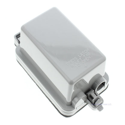 Leviton Gray Raintight-While-In-Use Outdoor Single Receptacle Cover 5978-GY