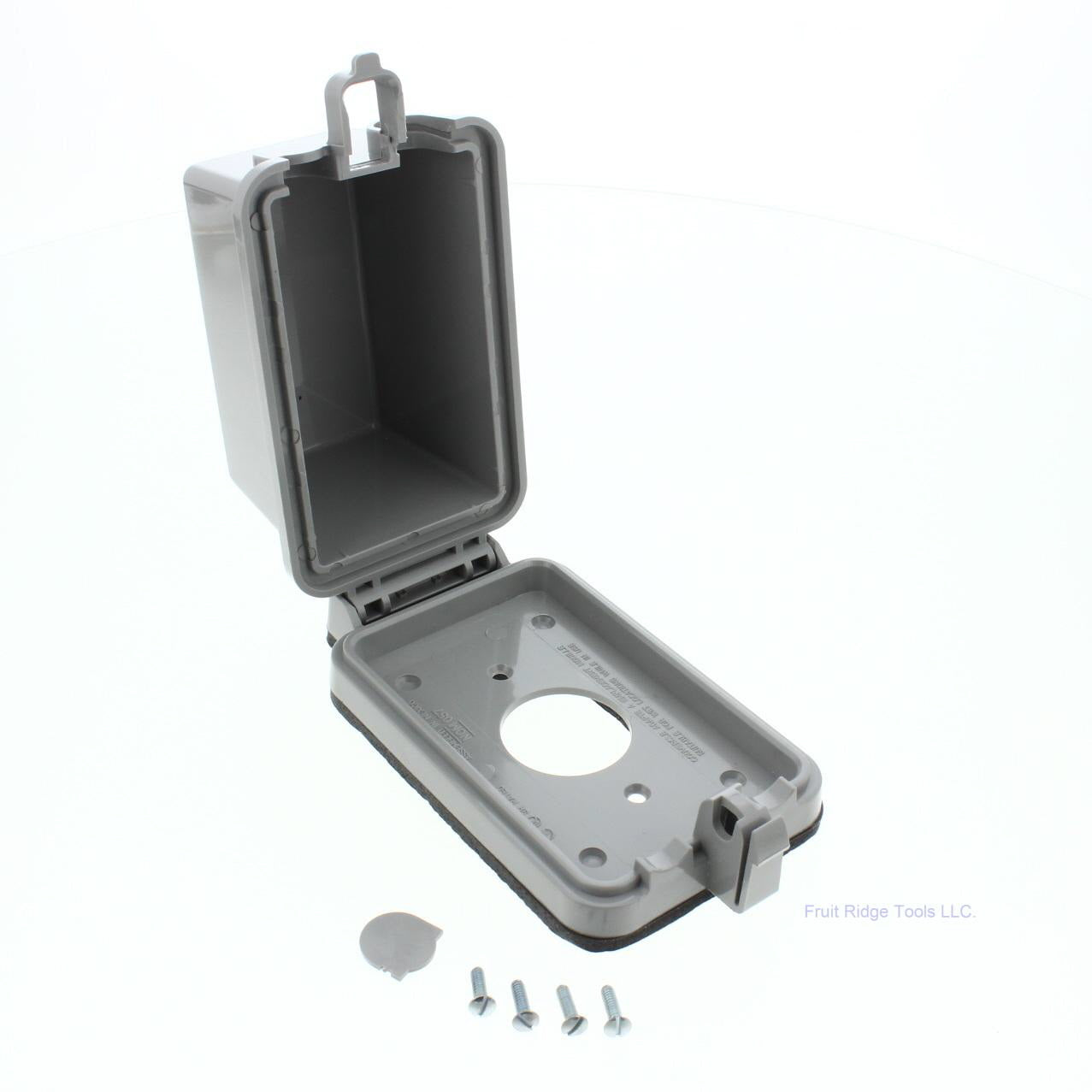 Leviton Gray Raintight-While-In-Use Outdoor Single Receptacle Cover 5978-GY