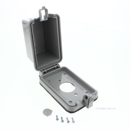 Leviton Gray Raintight-While-In-Use Outdoor Single Receptacle Cover 5978-GY