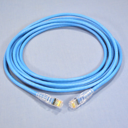 Leviton 5D460-10L Blue Ethernet Cable 10ft Patch Cord Network Gigamax Slimline