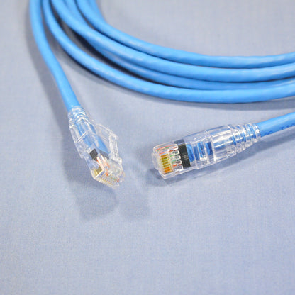 Leviton 5D460-10L Blue Ethernet Cable 10ft Patch Cord Network Gigamax Slimline