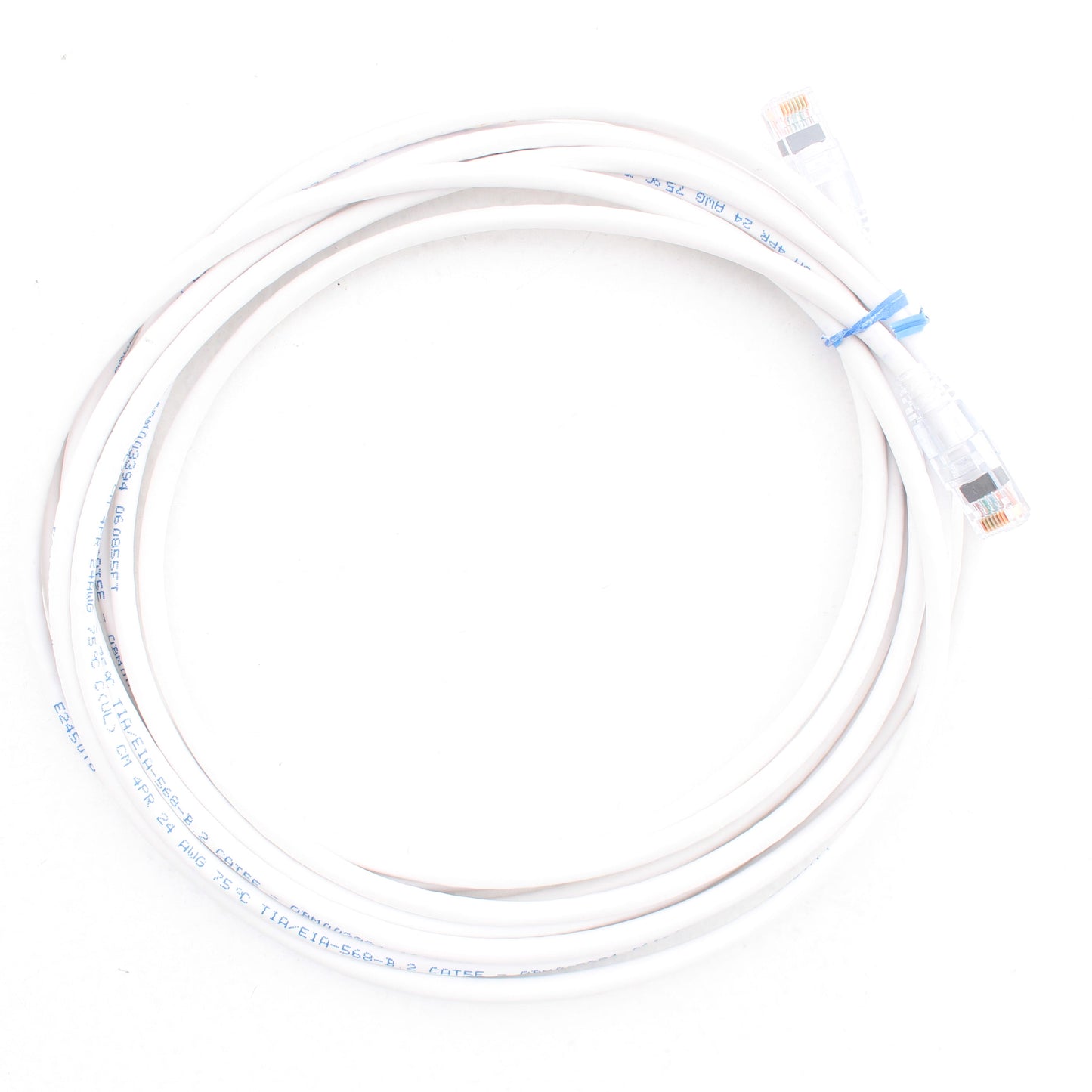 Leviton 5D460-15W White Cat5e 15 Feet Ethernet Cable Patch Cord Network Booted