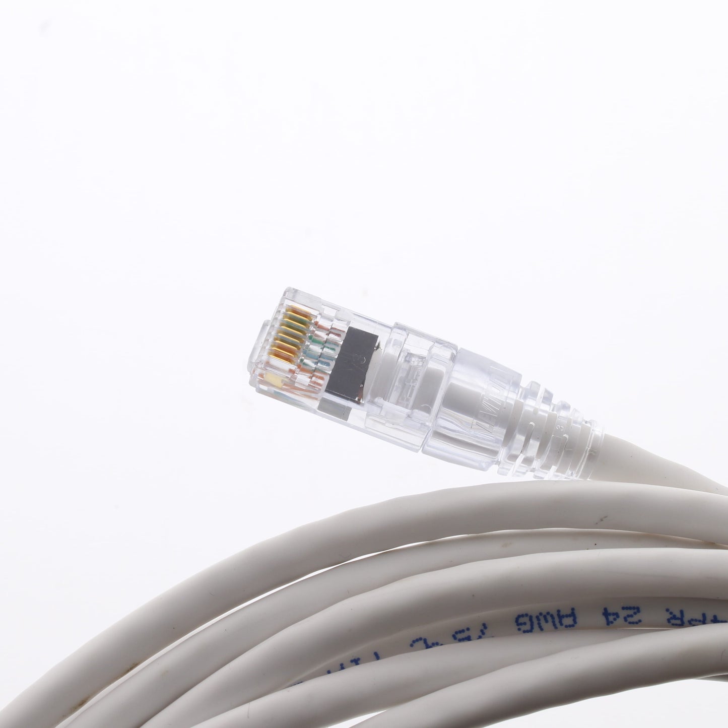 Leviton 5D460-15W White Cat5e 15 Feet Ethernet Cable Patch Cord Network Booted