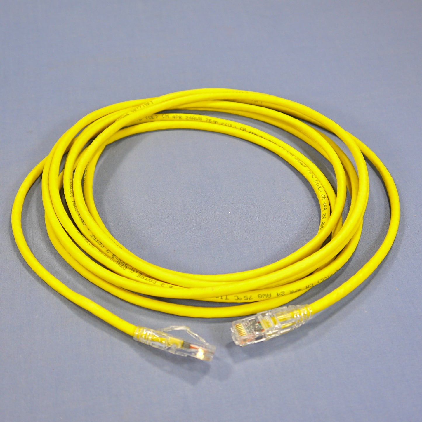 Leviton 5D460-15Y Yellow Gigamax SlimLine 15' Network Ethernet Patch Cord Booted