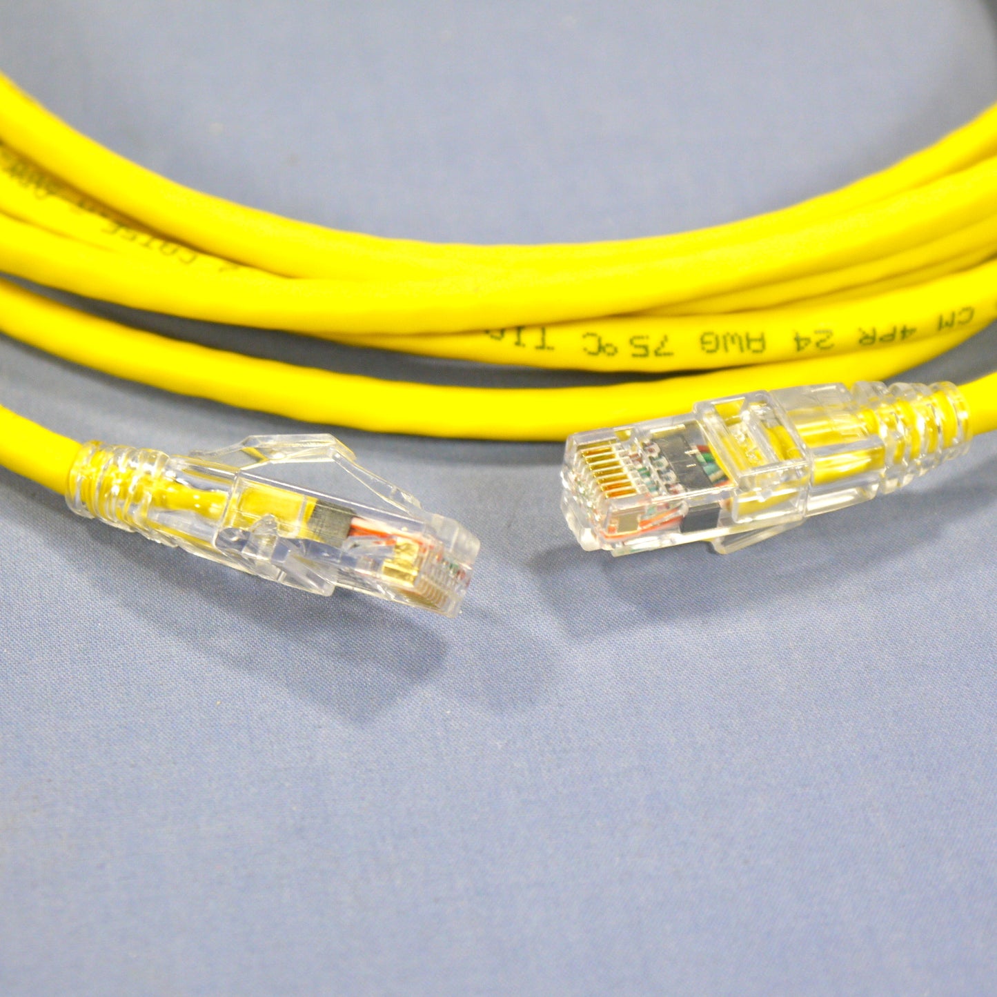 Leviton 5D460-15Y Yellow Gigamax SlimLine 15' Network Ethernet Patch Cord Booted