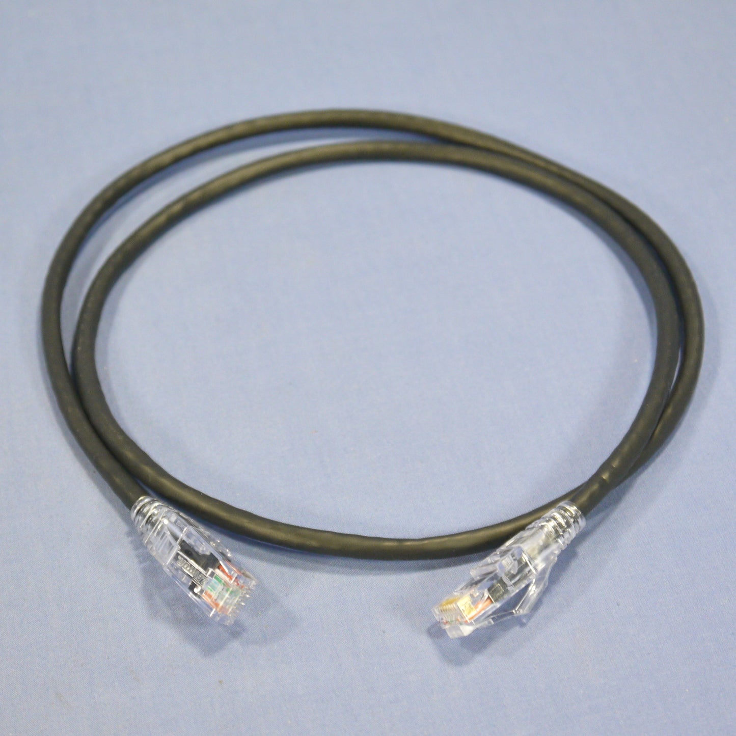 Leviton 5D460-3E Black 5e 3ft Ethernet Cable Patch Cord Network Gigamax Slimline