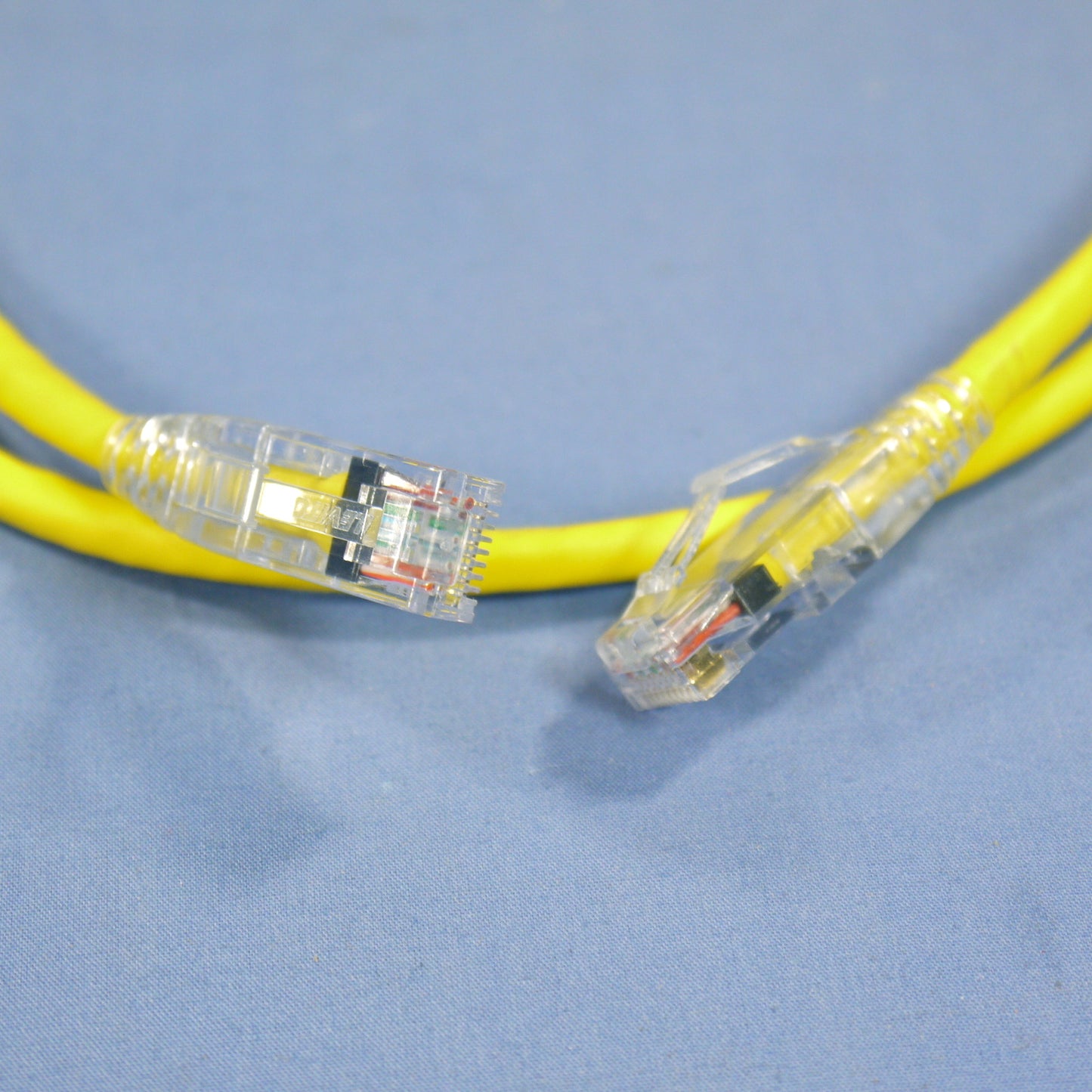 Leviton 5D460-3Y Yellow Cat5e 3ft Ethernet Cable Data Patch Cord Network Booted