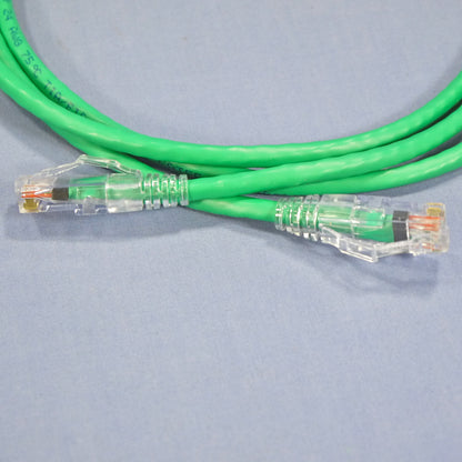 Leviton 5D460-5G Green 5ft Ethernet Cable Patch Cord Network Gigamax Slimline