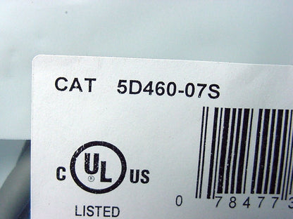 Leviton 5D460-7S Gray Cat5e 7ft Ethernet Cable Data Patch Cord Network Booted