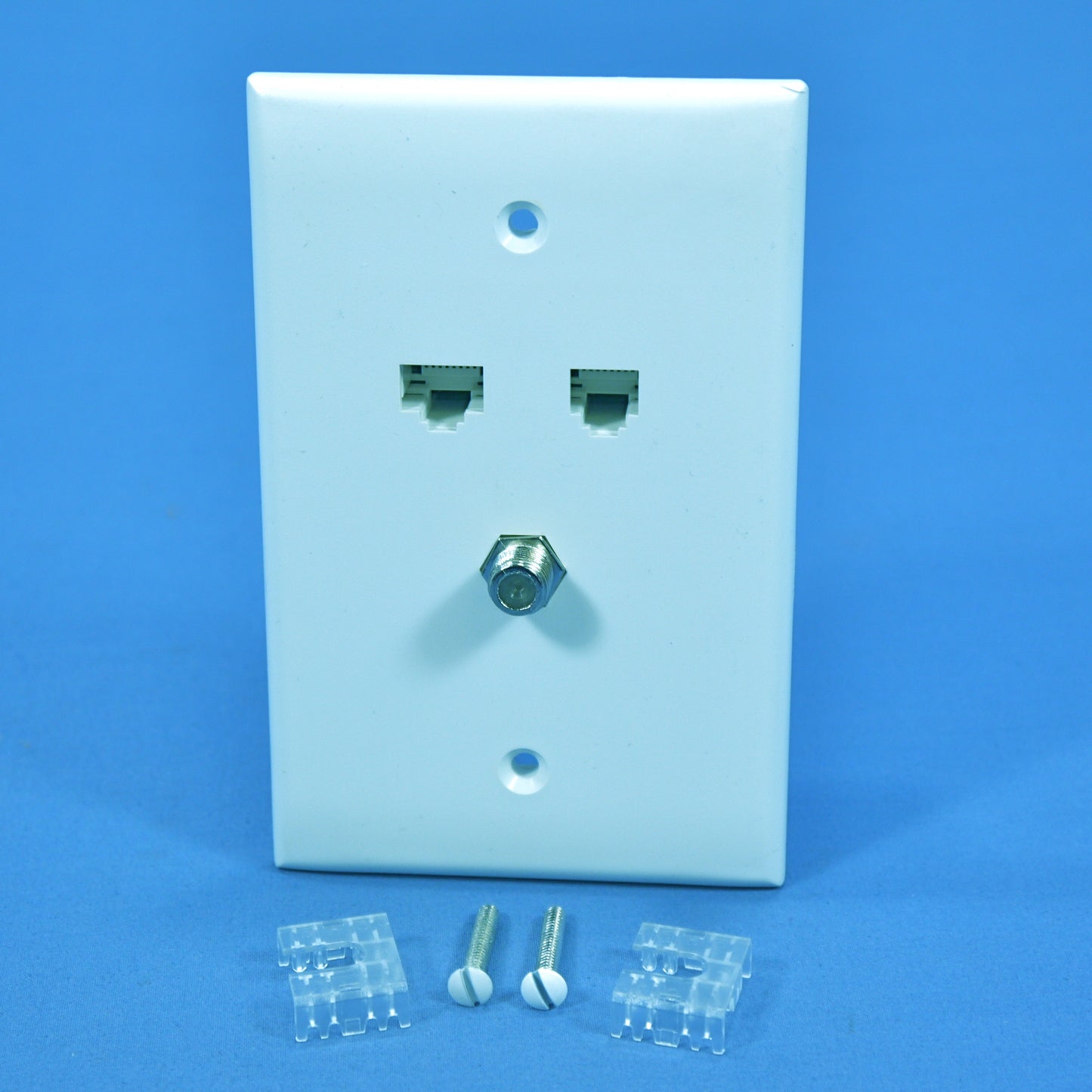 Leviton 5EA10-M3W White 1-Gang Thermoplastic Unbreakable Midway Wallplate Cover