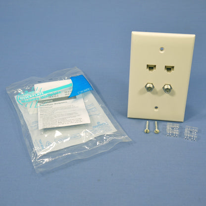 Leviton 5EA10-M4T Light Almond 1-Gang Unbreakable Nylon Midway Wallplate Cover