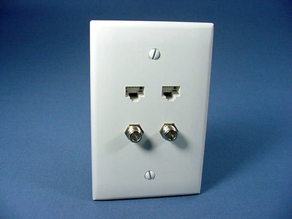 Leviton 5EA10-M4W White 1-Gang Thermoplastic Unbreakable Midway Wallplate Cover