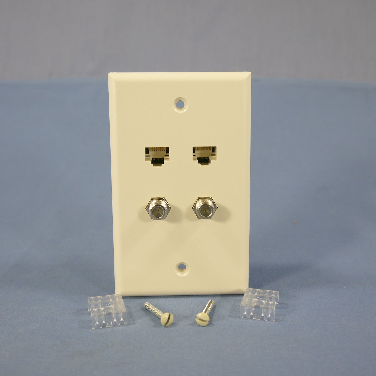 Leviton 5EA10-S4T Light Almond 1-Gang Unbreakable Nylon Standard Wallplate Cover