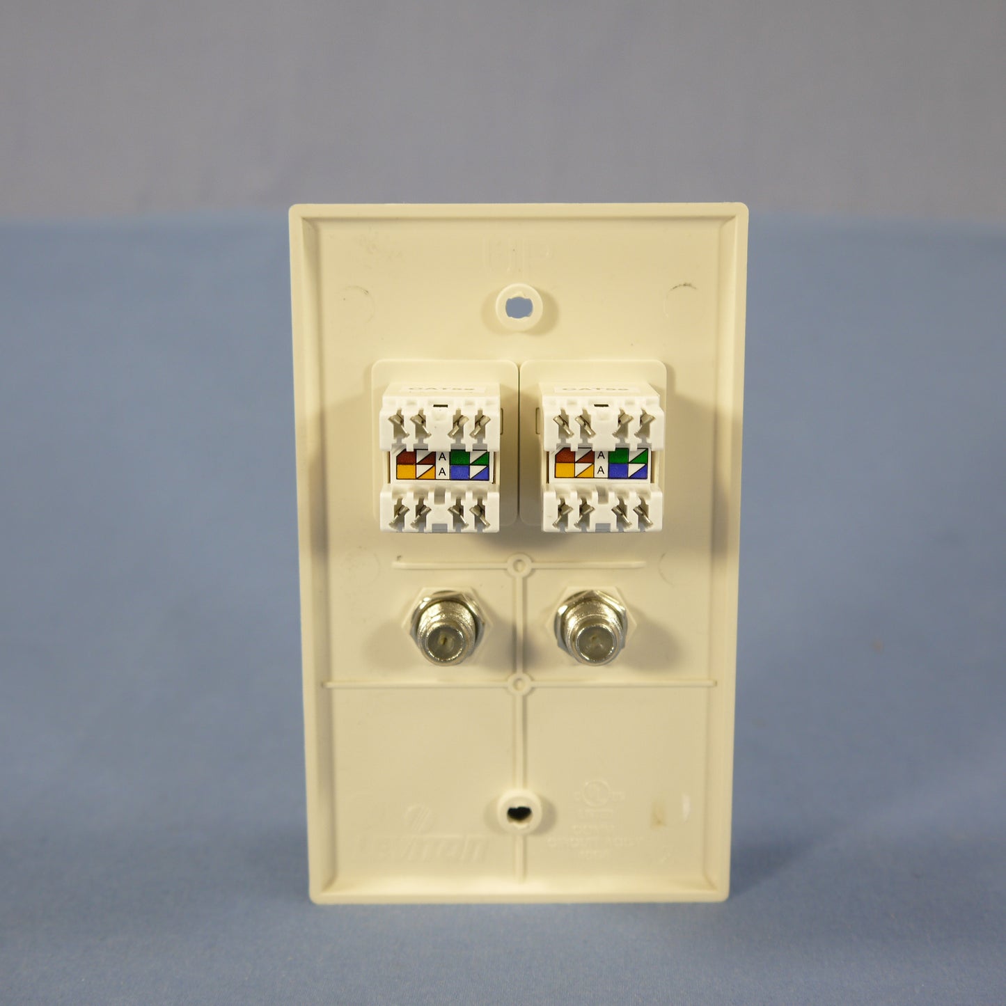Leviton 5EA10-S4T Light Almond 1-Gang Unbreakable Nylon Standard Wallplate Cover