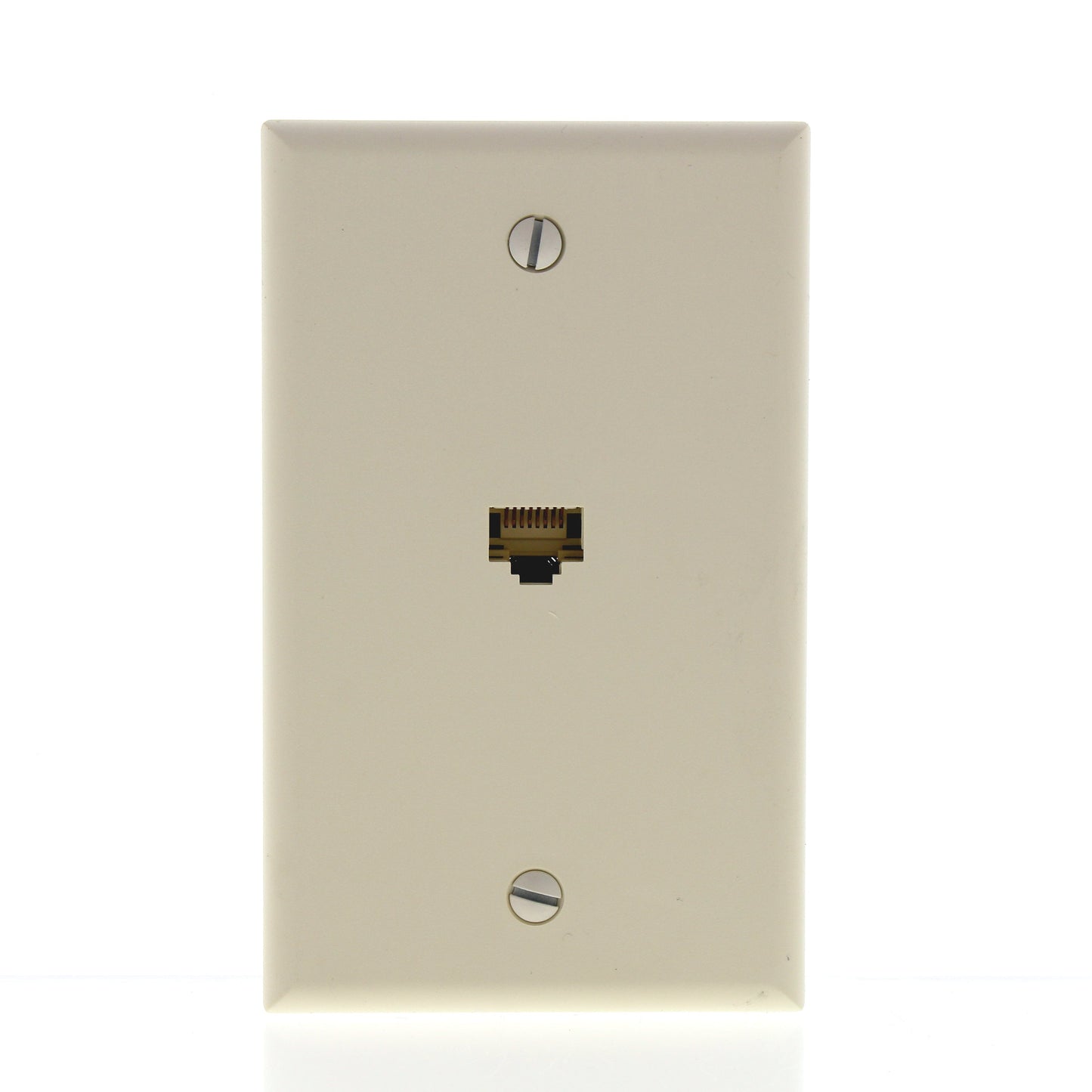 Leviton SEA20-S1A Almond 1-Gang Standard Nylon Wallplate Cover w/ Ethernet Jack