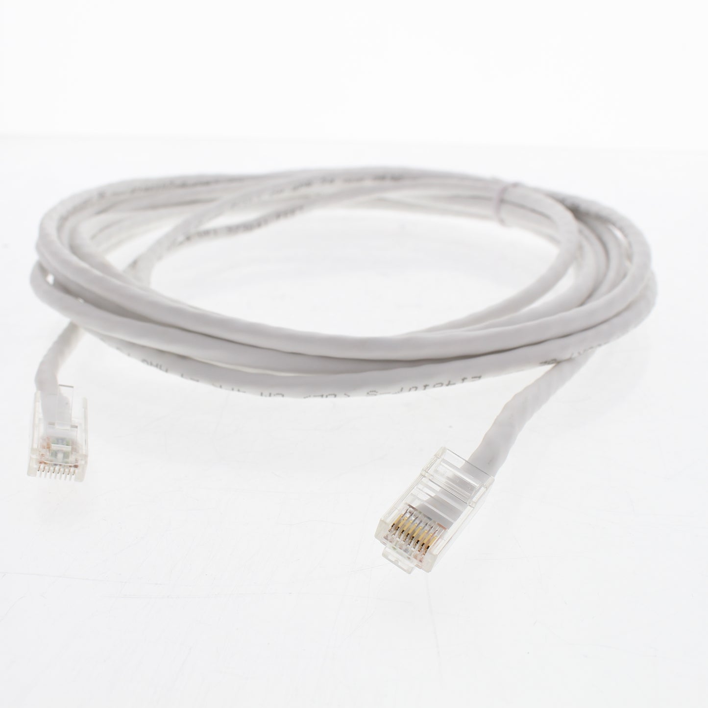 Leviton 5EPC-15W White Cat5e 15ft Ethernet Cable Patch Cord Network White Boot