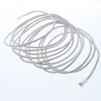 Leviton 5EPC-20W 20' White Gigamax Cat 5E Voice Patch Cable 20 Feet Network Cord