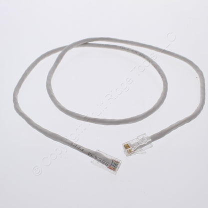 Leviton 05EPC-3W 3' White Gigamax Cat 5E Patch Cable 3 Feet Network Cord