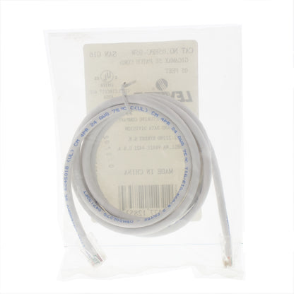 Leviton 05EPC-5W 5' White Gigamax Cat 5E Patch Cable 5 Feet Network Cord
