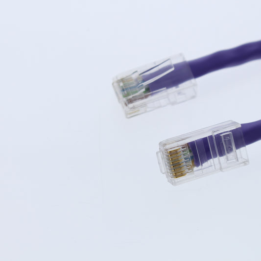 Leviton 5EPC-6V 6' Purple Violet Gigamax Cat 5E Patch Cable 6 Feet Network Cord