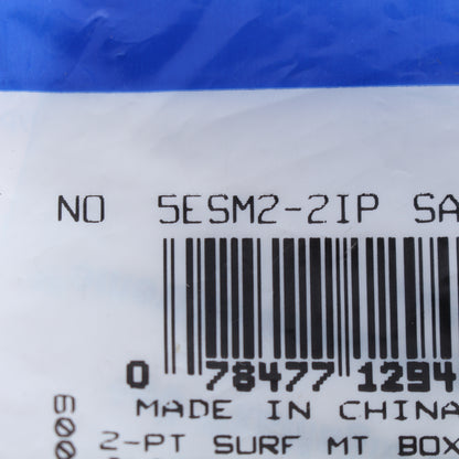 Leviton 5ESM2-2IP GigaMax Snap-In Connector 2-Port Surface Mount Box