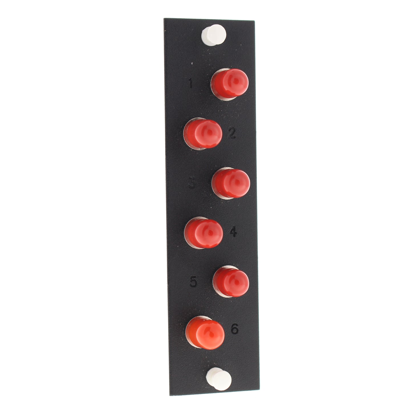 Leviton 6pk FC Coupling Fiber Optic Patch Panel Plate Zirconia Loaded 5F100-6ZF