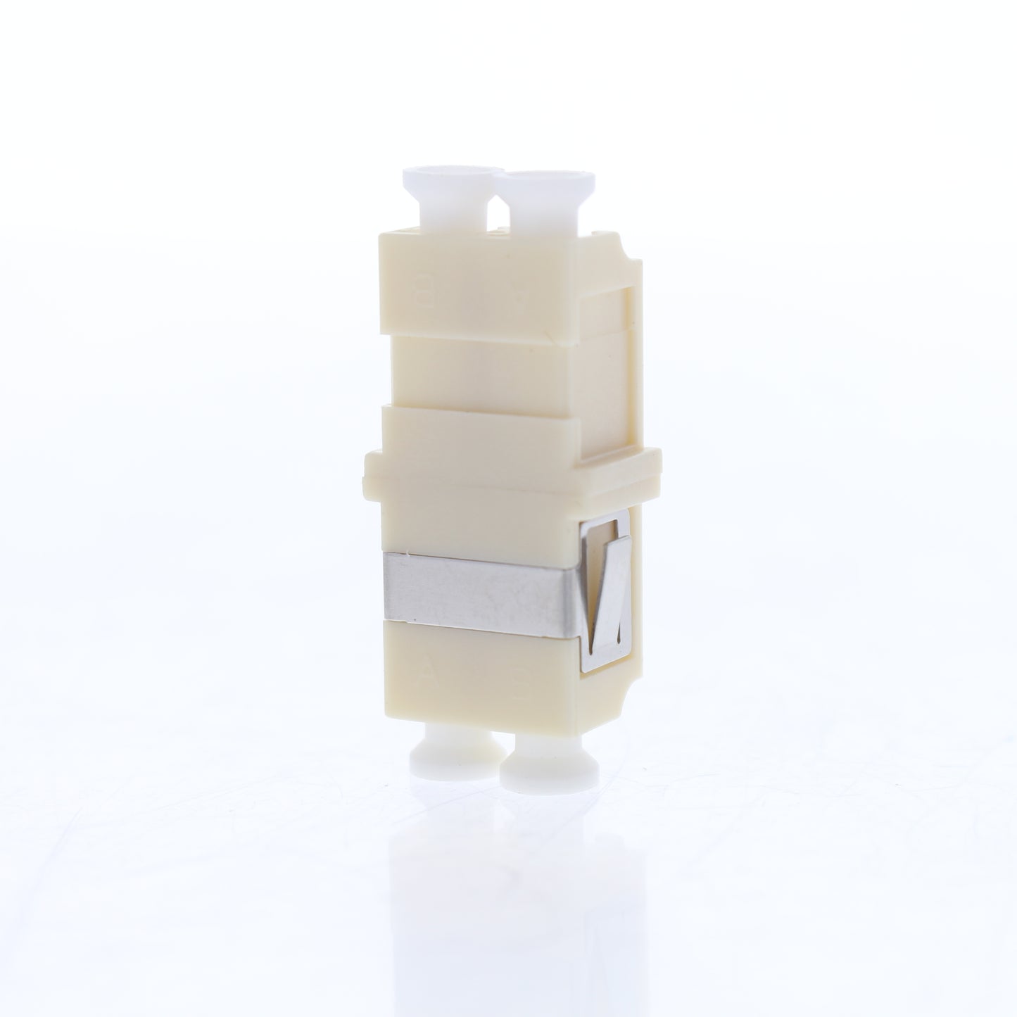 Leviton 5F100-DLC Duplex LC Fiber Optic Connector Adapter Coupler Beige