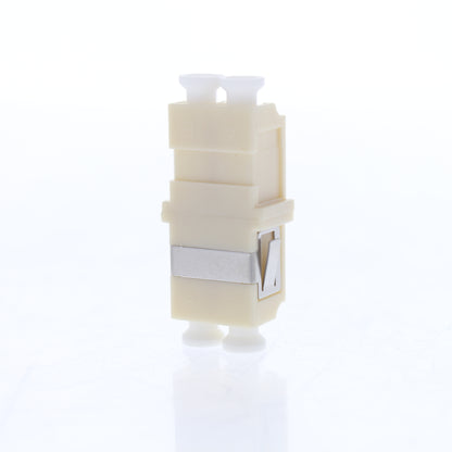 Leviton 5F100-DLC Duplex LC Fiber Optic Connector Adapter Coupler Beige