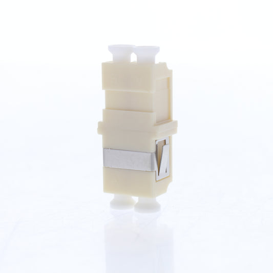 Leviton 5F100-DLC Duplex LC Fiber Optic Connector Adapter Coupler Beige