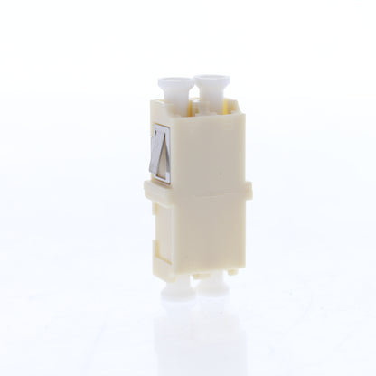 Leviton 5F100-DLC Duplex LC Fiber Optic Connector Adapter Coupler Beige