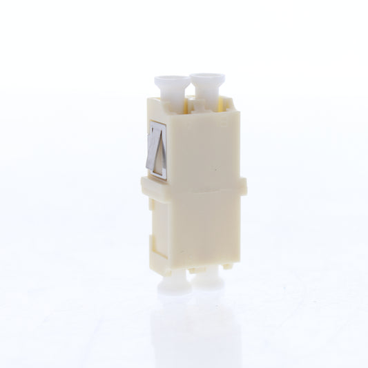 Leviton 5F100-DLC Duplex LC Fiber Optic Connector Adapter Coupler Beige