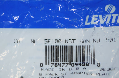 Leviton Fiber Optic MT-RJ Adapter Plate Patch Panel Mount Unloaded 5F100-NST