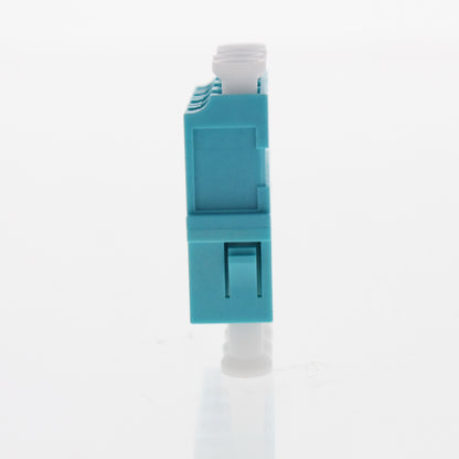 Leviton 5F100-QLA Aqua LC Duplex Quad Port Fiber Optic Connector Adapter Coupler