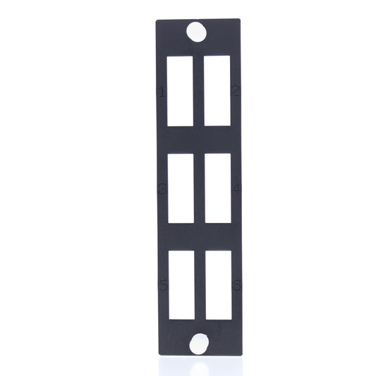 Leviton Black Unloaded Plate Duplex SC Pack Opt-X 5F100-SC