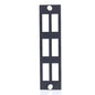 Leviton Black Unloaded Plate Duplex SC Pack Opt-X 5F100-SC