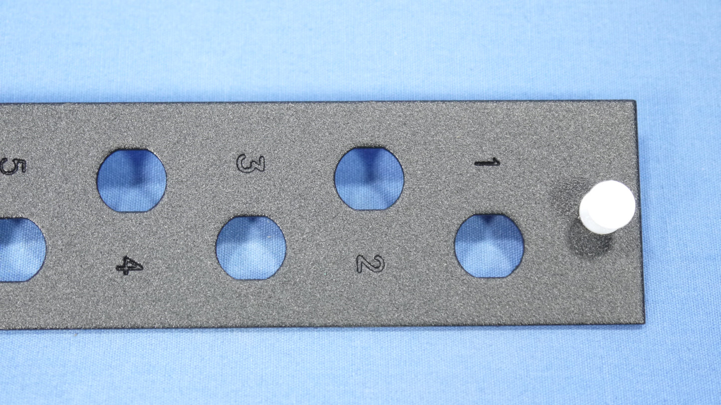 Leviton ST Fiber Optic Patch Panel Mounting Plate 6-Couplings Unloaded 5F100-ST