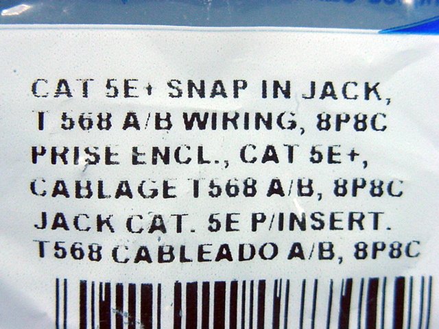Leviton Green Snap-In Quickport Cat 5e+ Jack T568A/T568B 8-Conductor 5G110-RV5