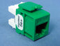 Leviton Green Snap-In Quickport Cat 5e+ Jack T568A/T568B 8-Conductor 5G110-RV5